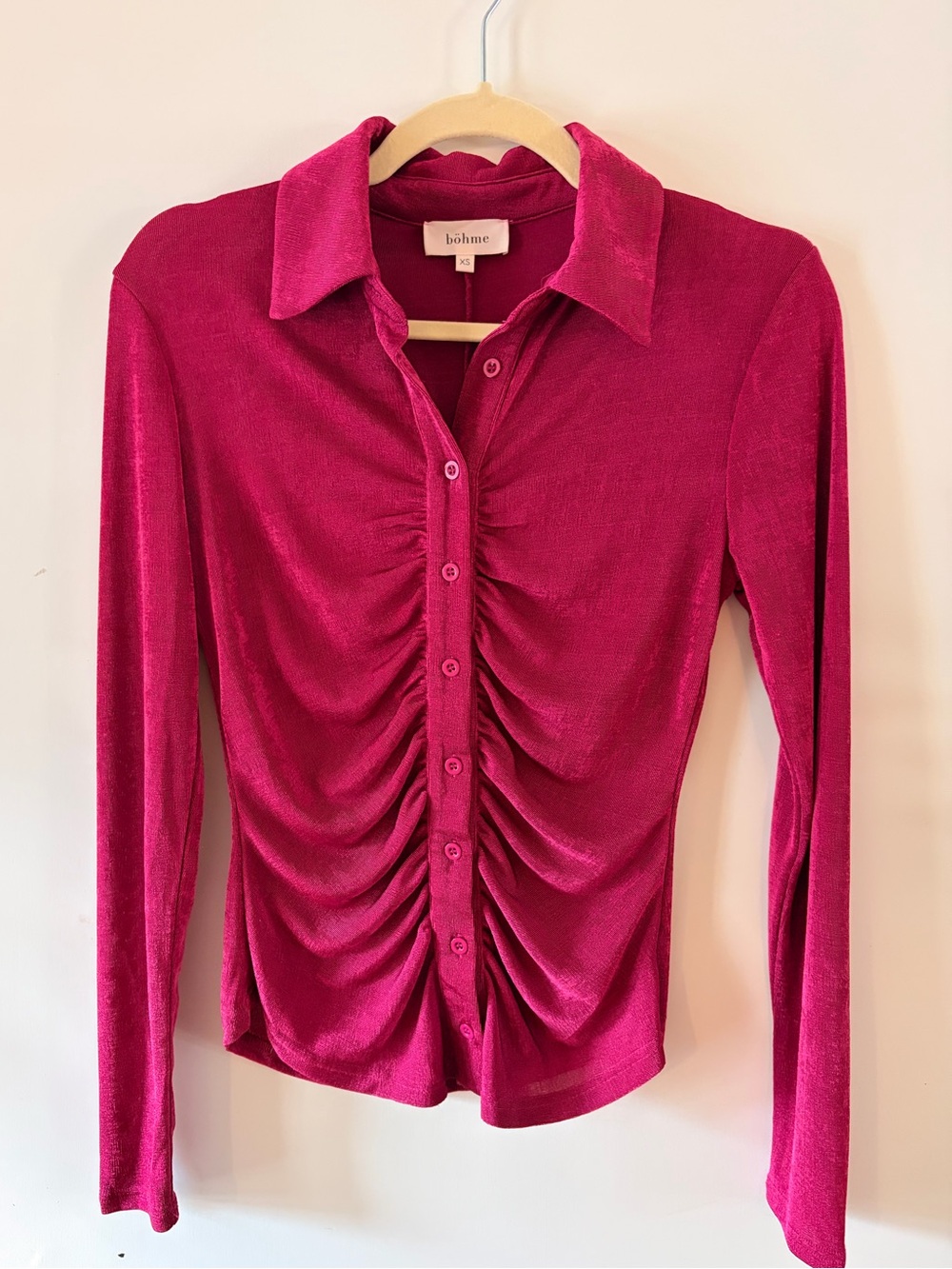 bohme Deep fuchsia Button-Down Shirt